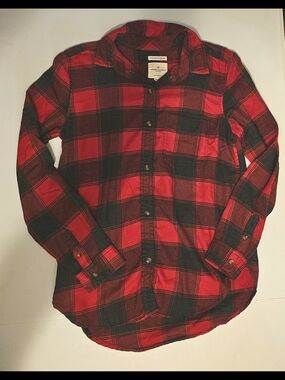 American Eagle Red and Black Flannel